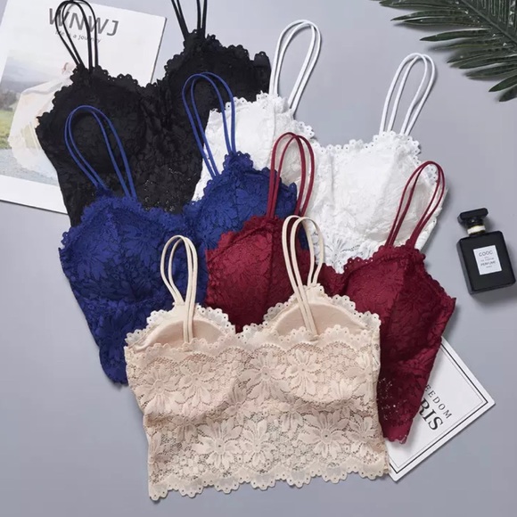 Lace Bralette Peach Color - Picture 4 of 7